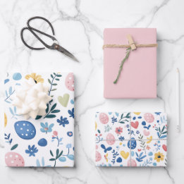 Papier à papier à envelopper rose de Pâques Lt - 1