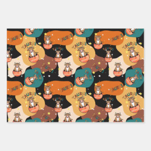 Papier à papier à envelopper Taurus, série de 3 fe