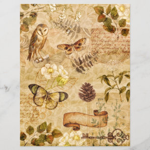 Papier à papier à morceau à feuilles de feuillage