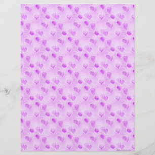 Papier à papier à morceau de coeur violet