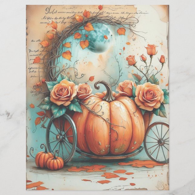 Papier à papier à morceau pour artisanat d'Hallowe (Devant)