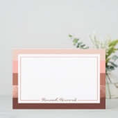 Papier à papier à papier à papier à rayures or Ros (Debout devant)