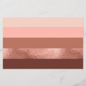 Papier à papier à papier à papier à rayures or Ros (Dos)