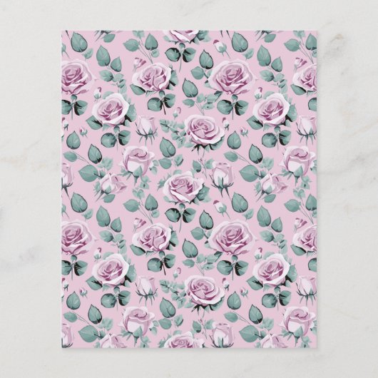 Papier à papier à papier à papier à script floral  (Dos)