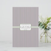 Papier à papier à ruban vertical rose et vert (Debout devant)