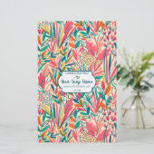 Papier à papier à savon floral coloré - Satin (Debout devant)