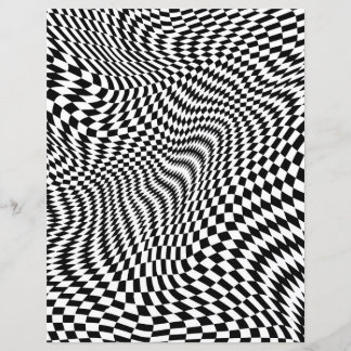 Papier à papier à scandale à chèques en noir et bl