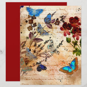 Papier à papier à scandale Collage de papillons vi