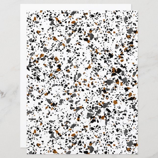 Papier à papier à scandale simple Funky Terrazzo A (Devant / Derrière)