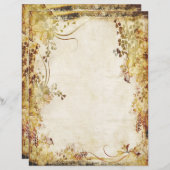 Papier à papier ancien (Devant / Derrière)