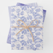 Papier à papier bleu français à enveloppement Plat (En situation)