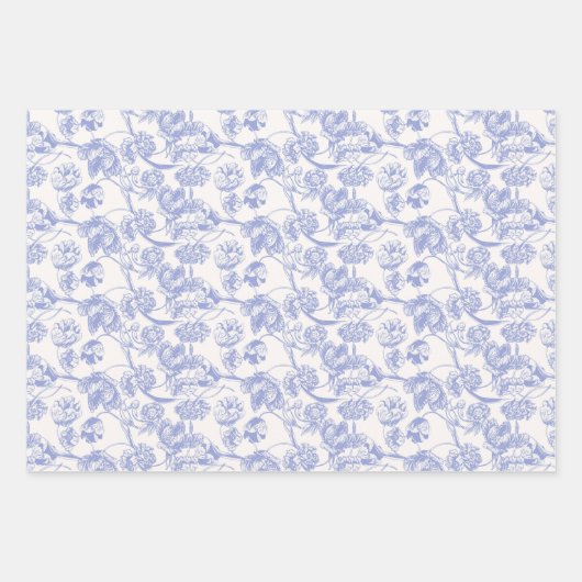 Papier à papier bleu français à enveloppement Plat (Devant)