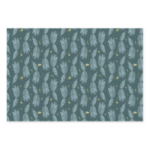 Papier à papier d'enrobage d'épinette bleu Feuille
