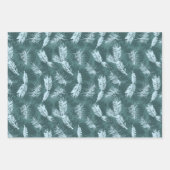 Papier à papier d'enrobage d'épinette bleu Feuille (Devant 3)