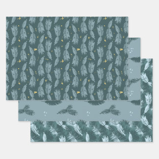 Papier à papier d'enrobage d'épinette bleu Feuille