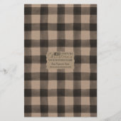 Papier à papier Kraft Buffalo Check Soap - Satin (Devant)