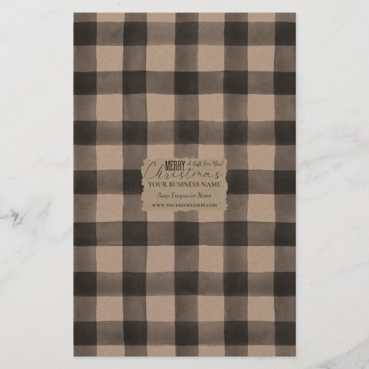 Papier à papier Kraft Buffalo Check Soap - Satin (Devant)