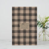 Papier à papier Kraft Buffalo Check Soap - Satin (Debout devant)