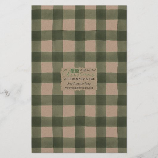 Papier à papier Kraft Buffalo Check Soap - Satin (Devant)