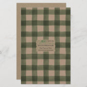 Papier à papier Kraft Buffalo Check Soap - Satin (Devant / Derrière)