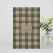 Papier à papier Kraft Buffalo Check Soap - Satin (Debout devant)
