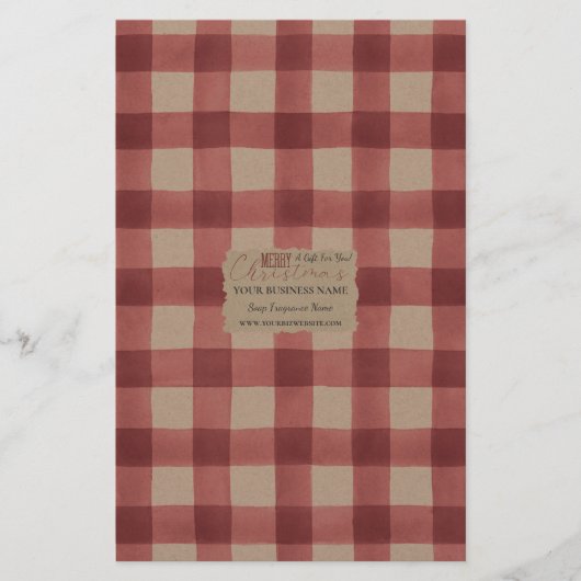 Papier à papier Kraft Buffalo Check Soap - Satin (Devant)