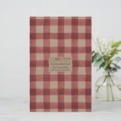 Papier à papier Kraft Buffalo Check Soap - Satin (Debout devant)