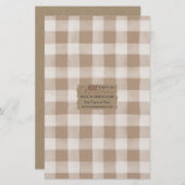 Papier à papier Kraft Buffalo Check Soap - Satin (Devant / Derrière)