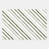 Papier à papier Motif de Noël vert moderne (Devant 3)