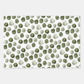 Papier à papier Motif de Noël vert moderne (Devant 2)