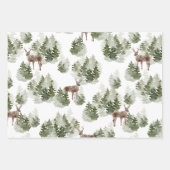 Papier à papier Motif de Noël vert moderne (Devant)