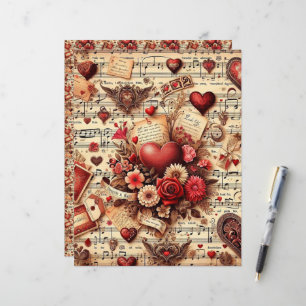 Papier à papier pour albums de l'Ephémère Valentin