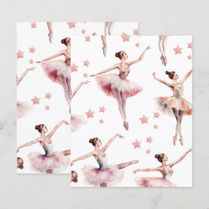 Papier à papier pour scrapbook de danse Ballerina