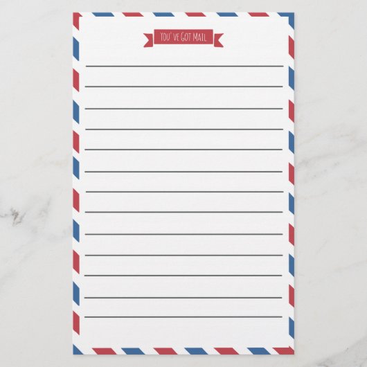 Papier À Papier Rouge, Blanc Et Bleu (Devant)