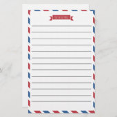 Papier À Papier Rouge, Blanc Et Bleu (Devant / Derrière)