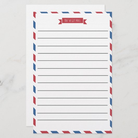 Papier À Papier Rouge, Blanc Et Bleu (Devant / Derrière)