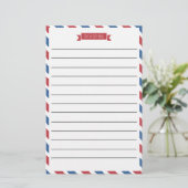 Papier À Papier Rouge, Blanc Et Bleu (Debout devant)