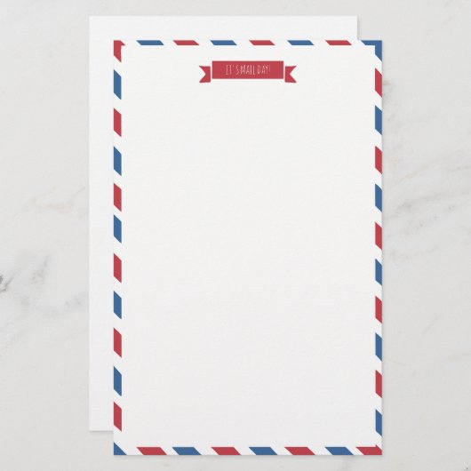 Papier À Papier Rouge, Blanc Et Bleu Non Aligné (Devant / Derrière)