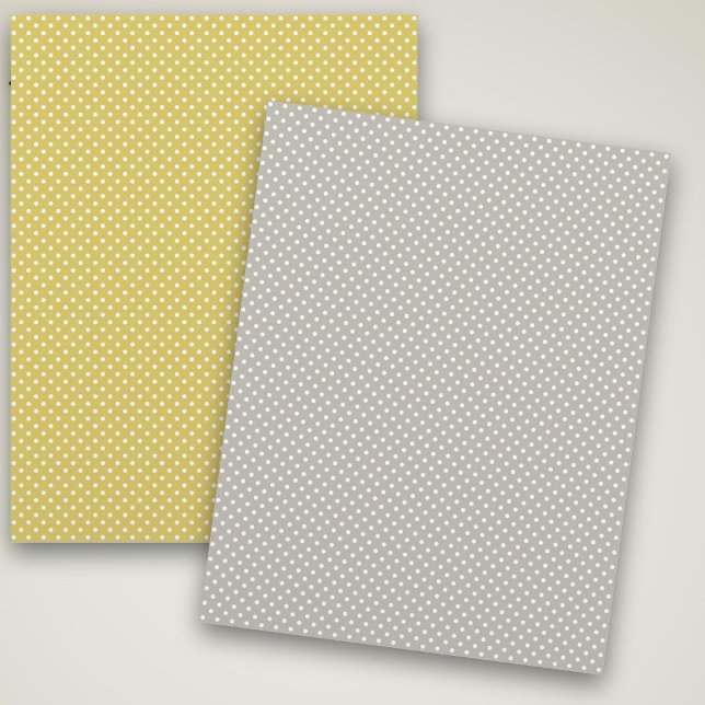 Papier à Pois blanc jaune et gris (Créateur téléchargé)