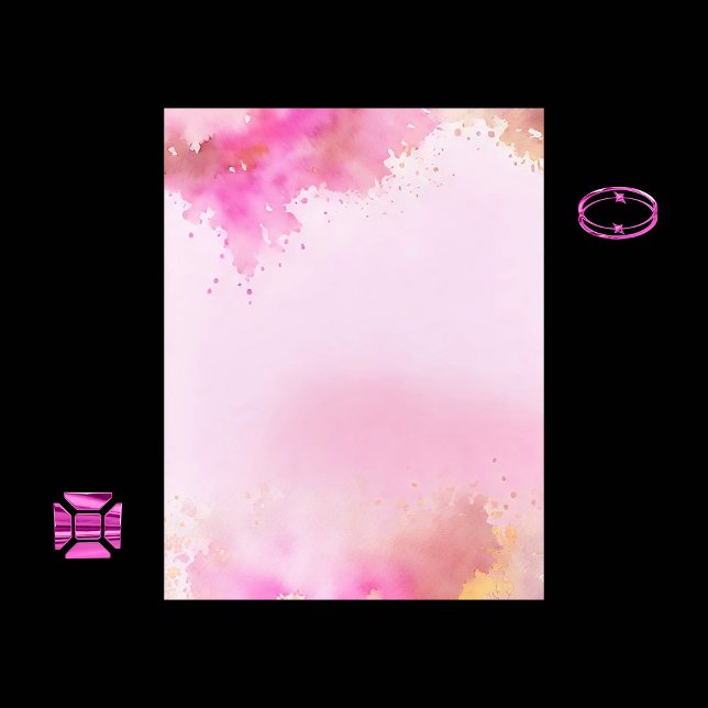 Papier à rebord couleur rose et or (Créateur téléchargé)