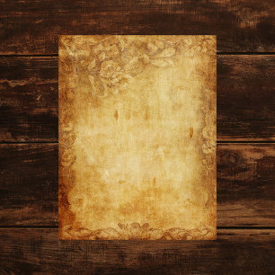 Papier à rebord floral vintage