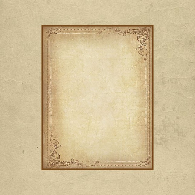 Papier à rebord floral vintage (Créateur téléchargé)