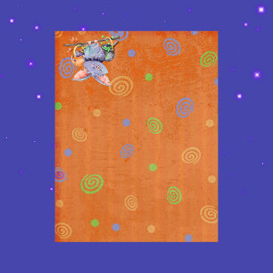 Papier à rebut à chaume d'Halloween