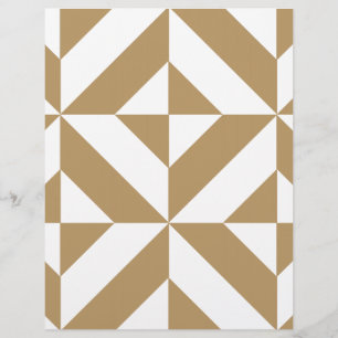 Papier à rebut à découpe géométrique Brown