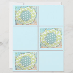 Papier à rebut à fleurs Polkadot