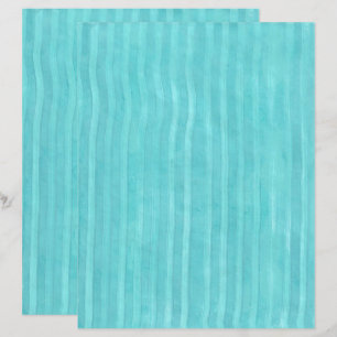 Papier à rebut à lignes ondulées turquoise et Turq