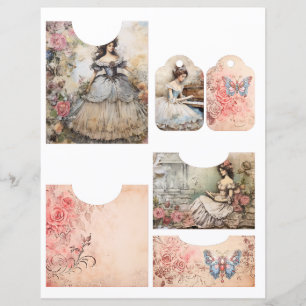 Papier à rebut à poche pliable Rococo