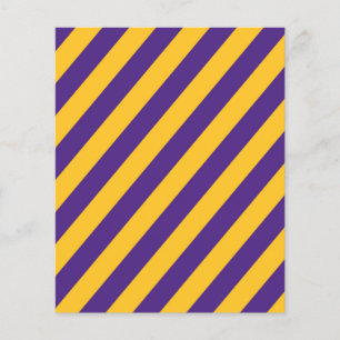 Papier à rebut à rayures violet et jaune