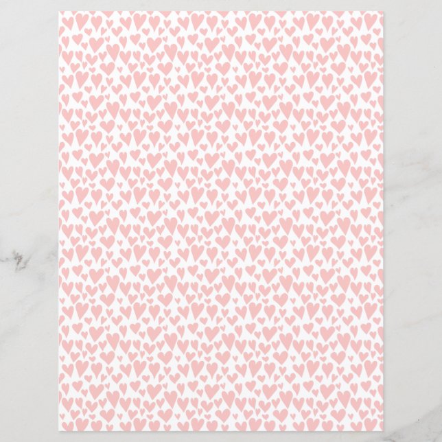 Papier à rebut blanc rose pâle (Devant)