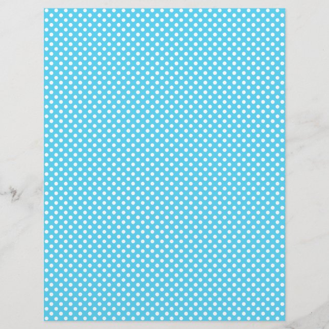 Papier à rebut bleu Polka (Devant)